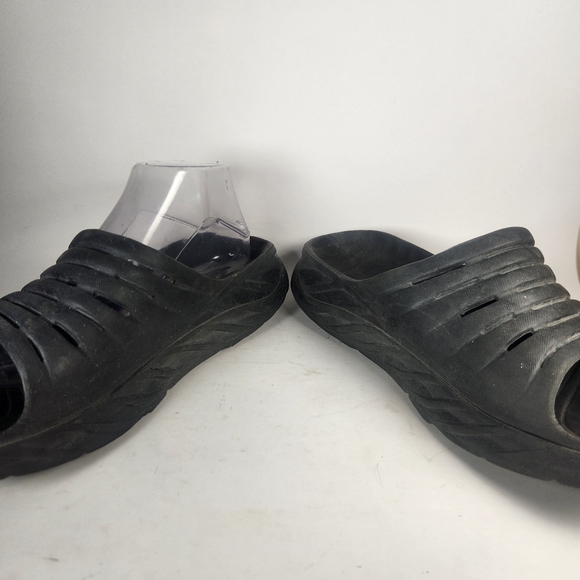 HOKA ONE ONE Men's Ora Sandal Size 10 Black Recovery Comfort - Picture 4 of 10